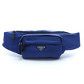 Prada Waist Bag Blue Black Nylon