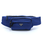 Prada Waist Bag Blue Black Nylon