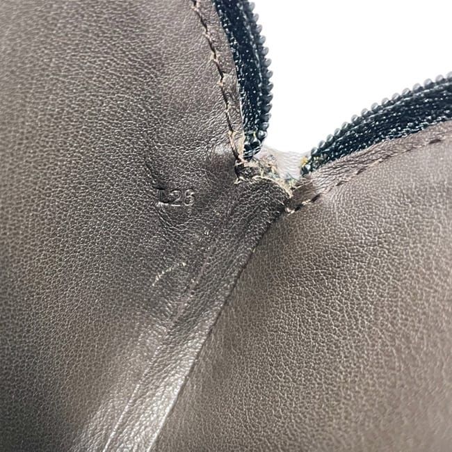 Loewe Coin Purse Round Knot Leather Brown Vintage — view 7