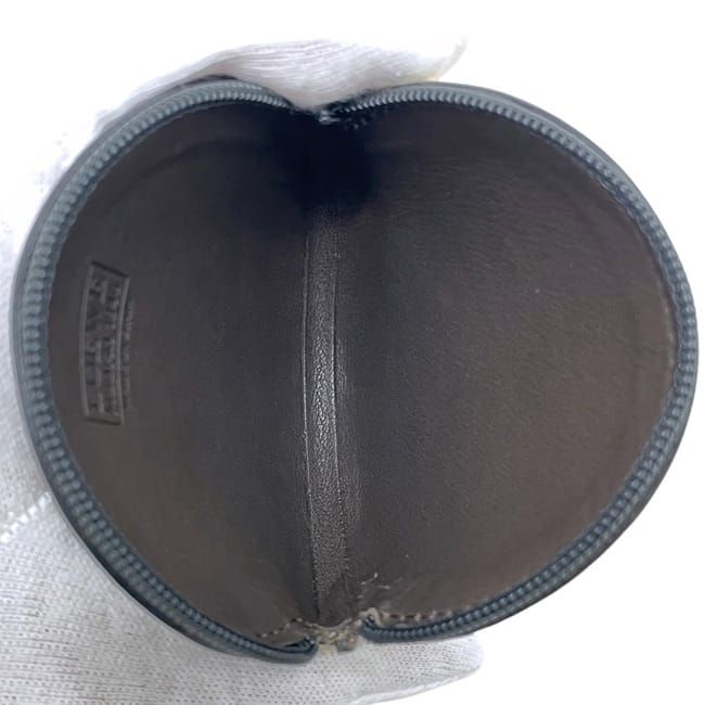 Loewe Coin Purse Round Knot Leather Brown Vintage — view 5