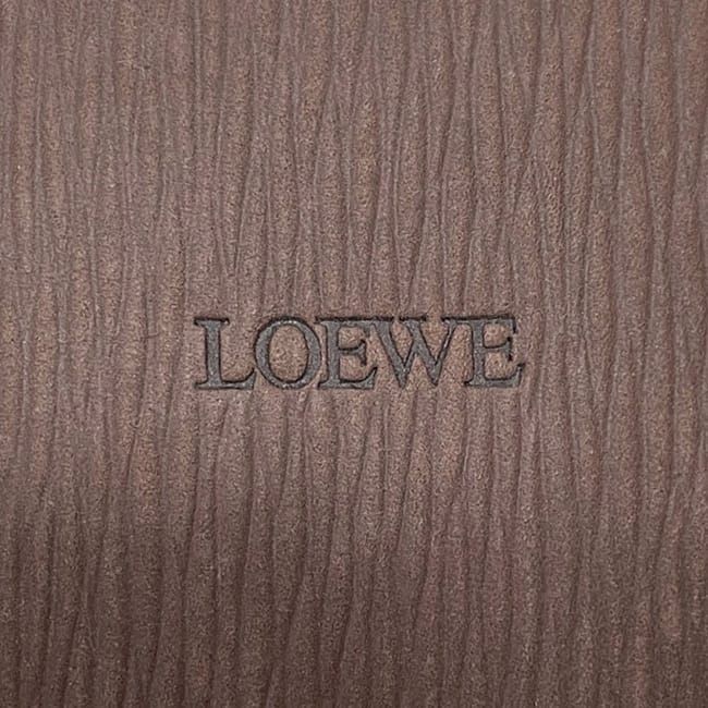 Loewe Coin Purse Round Knot Leather Brown Vintage — view 8