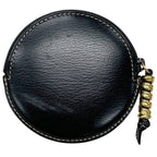 Loewe Coin Purse Round Knot Leather Brown Vintage — view 3