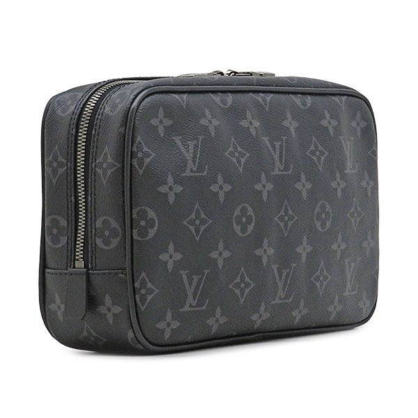 Louis Vuitton Pouch Trousse Toilette PM Monogram Eclipse Silver Clutch Second — view 2