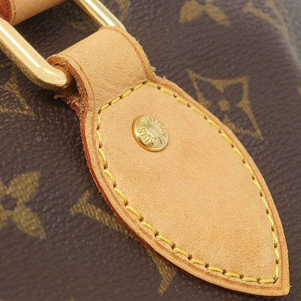 Louis Vuitton 2-Way Bag Palermo PM Monogram Canvas Gold Brown Handbag — view 8