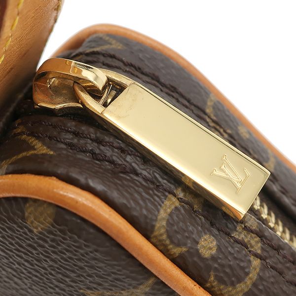 Louis Vuitton Shoulder Bag Pochette Croissant Monogram Canvas Gold Brown — view 7