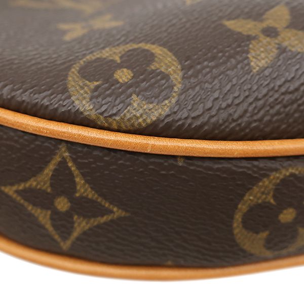 Louis Vuitton Shoulder Bag Pochette Croissant Monogram Canvas Gold Brown — view 4