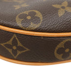 Louis Vuitton Shoulder Bag Pochette Croissant Monogram Canvas Gold Brown — view 4