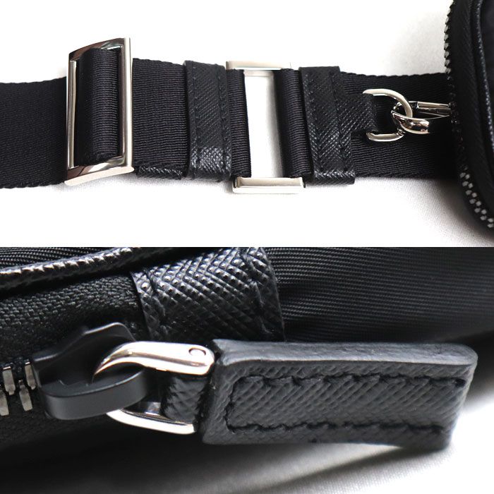 Prada Tessuto Shoulder Bag Black — view 7