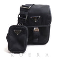 Prada Tessuto Shoulder Bag Black