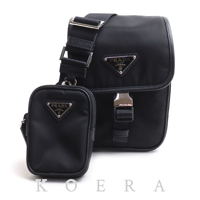 Prada Tessuto Shoulder Bag Black