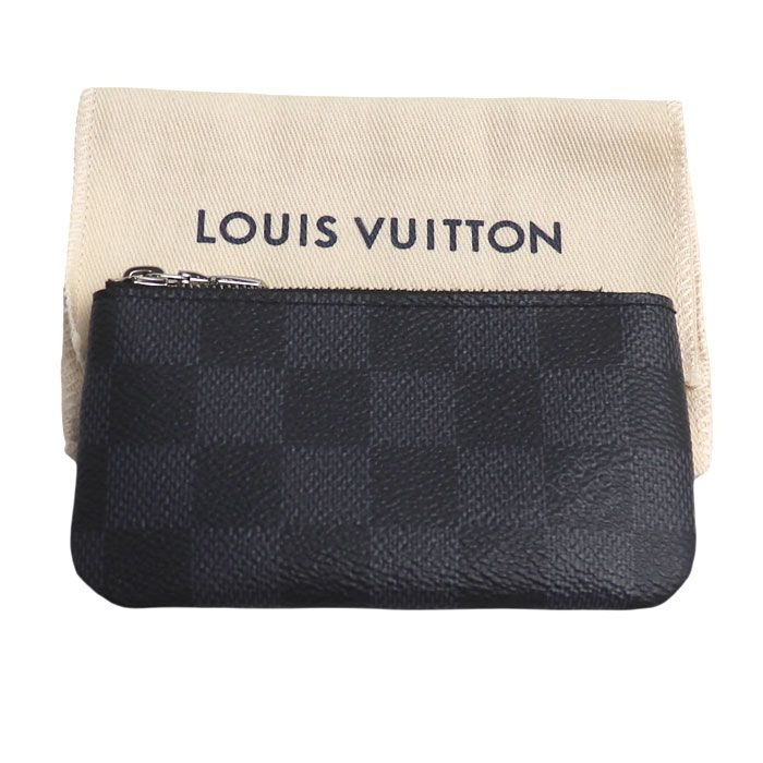 Louis Vuitton Pochette Cles Coin Purse Damier Graphite — view 5