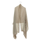 Chanel Cashmere Silk Lion Shawl Beige Scarf