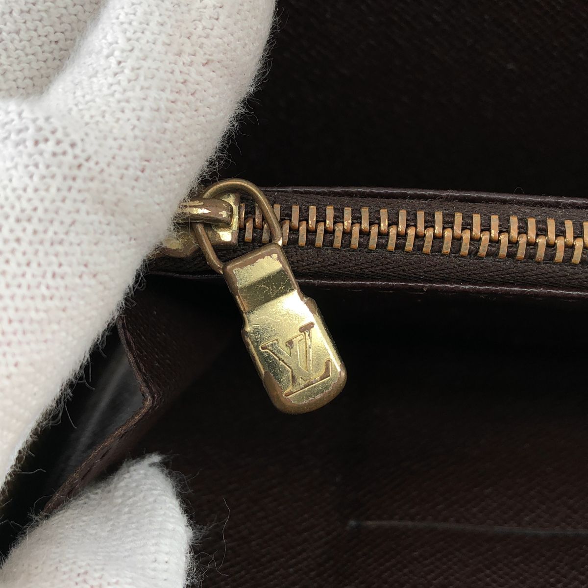 Louis Vuitton Damier Graphite Zippy Wallet Brown — view 5