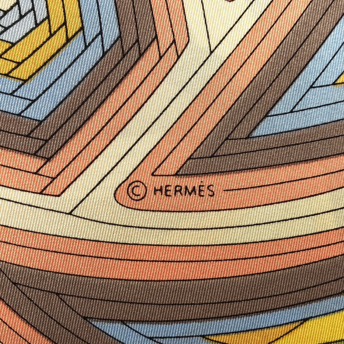 Hermes L'art du Temari Carre 90 Silk Scarf Shawl Multicolor — view 4