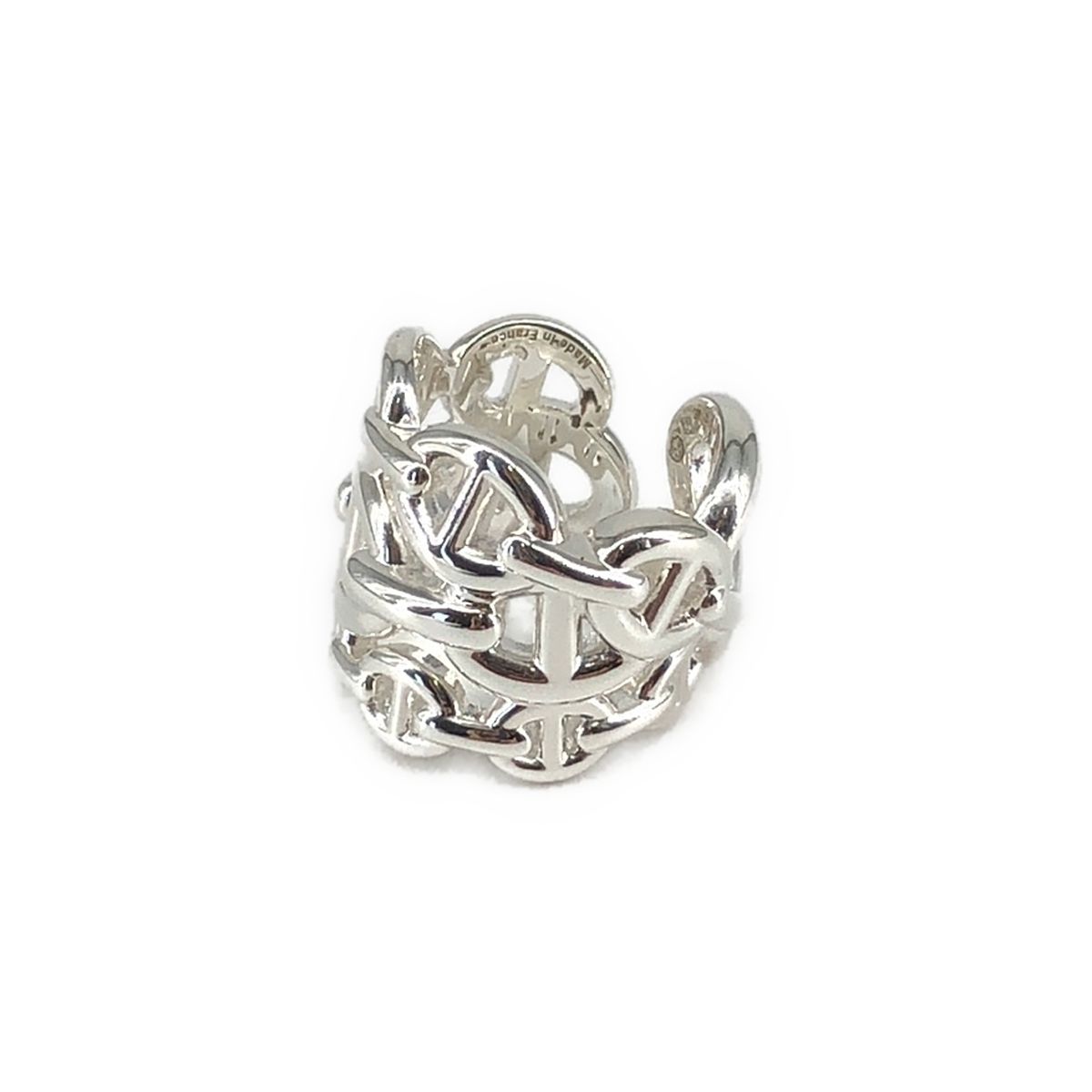 Hermes Chaine D'ancre Enchainee GM Ring Silver — view 2