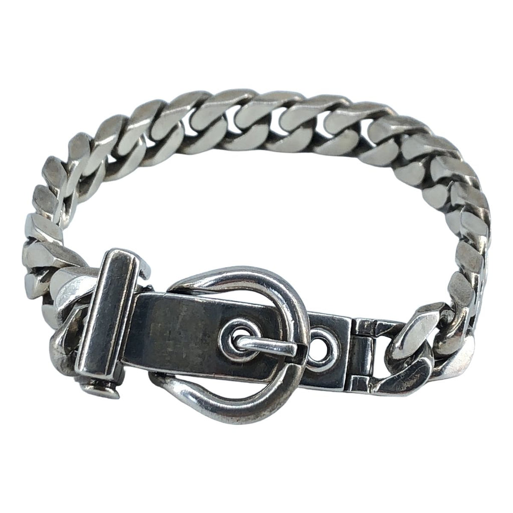 Hermes Boucles Sellier PM Chain Bracelet Cursive Silver — view 5