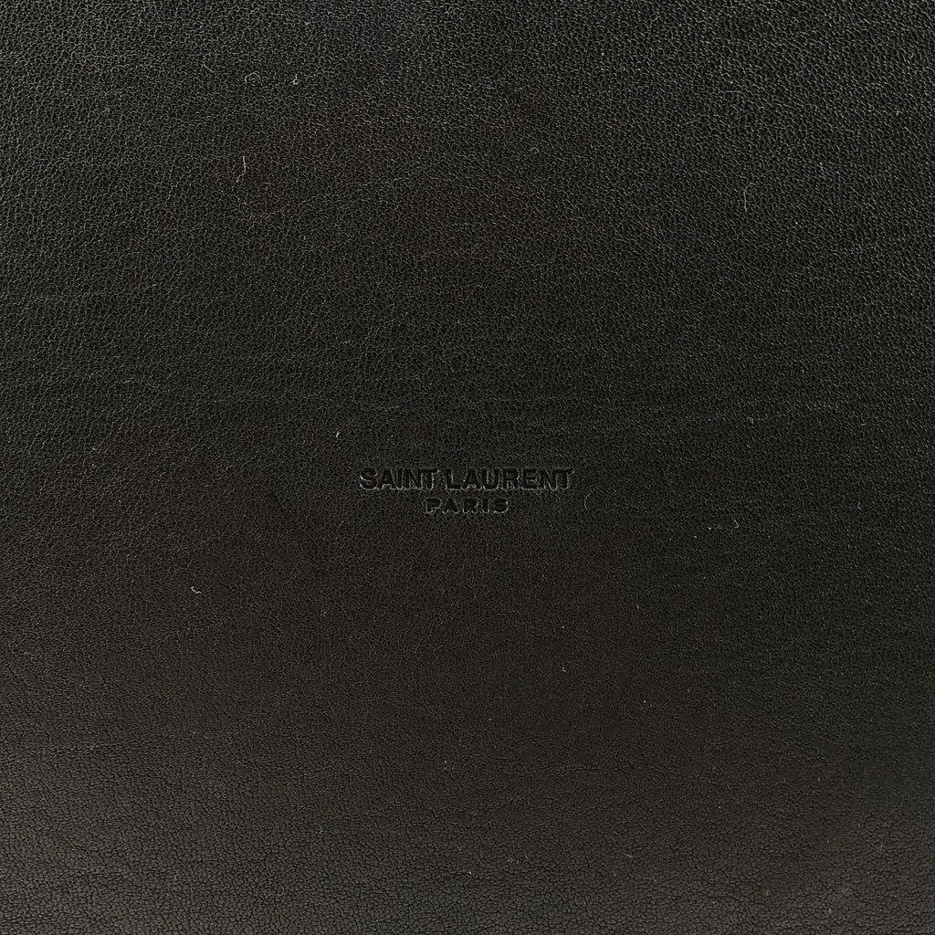 Saint Laurent Paris Rive Gauche Bucket Bag Canvas Black White — view 5