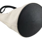 Saint Laurent Paris Rive Gauche Bucket Bag Canvas Black White — view 7
