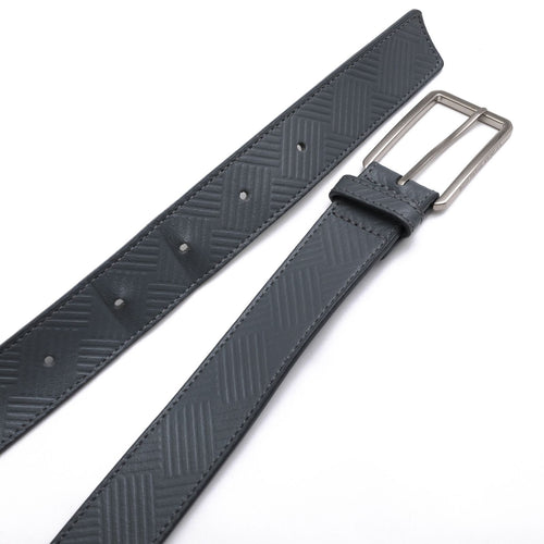 Bottega Veneta Belt Business Leather Gray Cintura Debossed Ilight — view 2