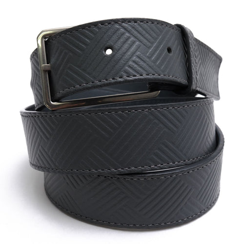 Bottega Veneta Belt Business Leather Gray Cintura Debossed Ilight