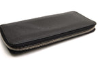 Louis Vuitton Wallet Leather Black Zippy Vertical Taiga Coin Purse Round — view 3