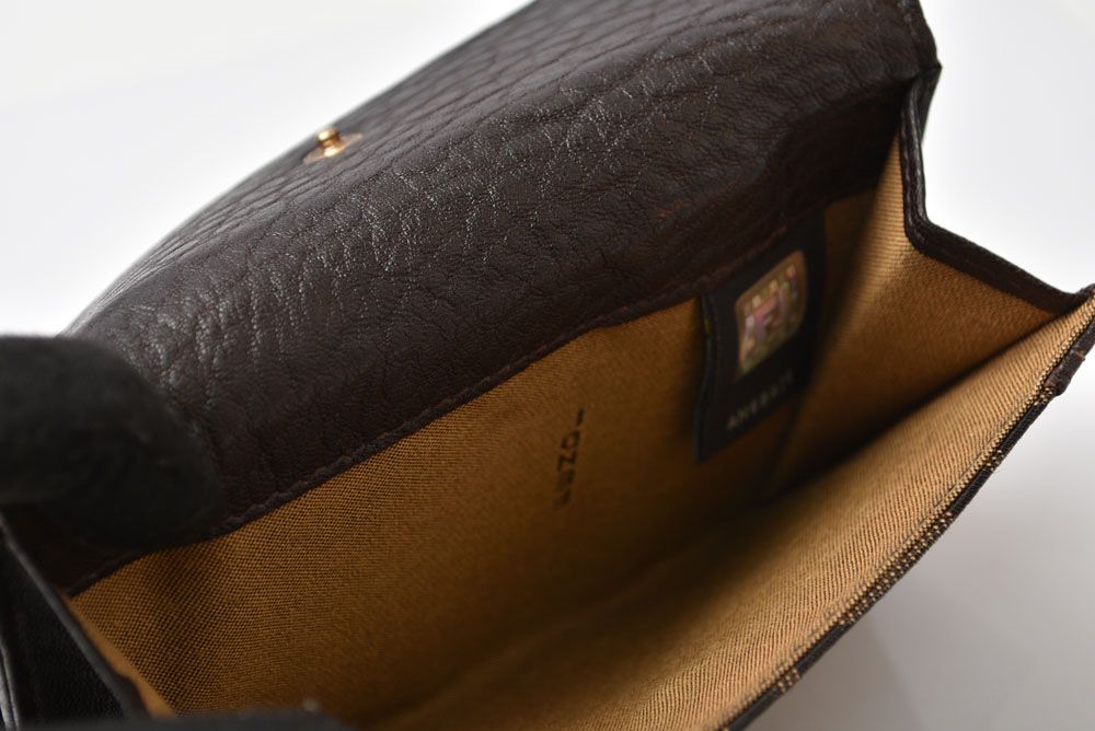 Fendi Wallet Bifold Zucca Pattern Brown Canvas Leather — view 7