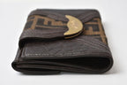 Fendi Wallet Bifold Zucca Pattern Brown Canvas Leather — view 4