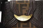 Fendi Wallet Bifold Zucca Pattern Brown Canvas Leather — view 2