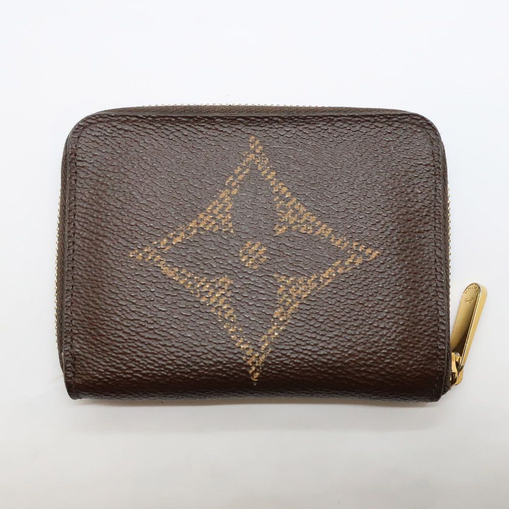 Louis Vuitton Monogram Giant Zippy Coin Purse Brown Card Case Gold — view 2