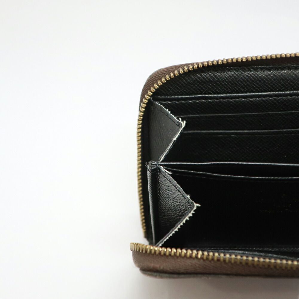 Louis Vuitton Monogram Giant Zippy Coin Purse Brown Card Case Gold — view 7