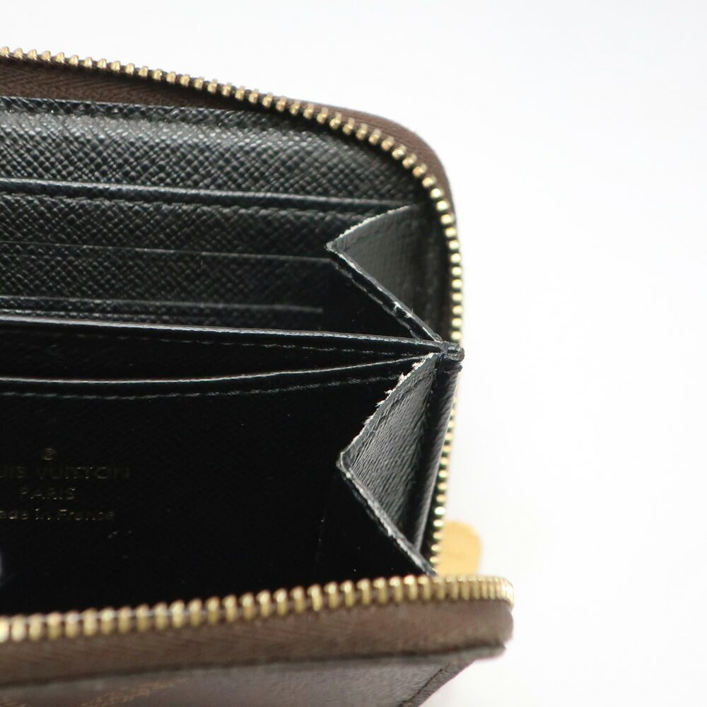 Louis Vuitton Monogram Giant Zippy Coin Purse Brown Card Case Gold — view 6