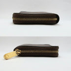 Louis Vuitton Monogram Giant Zippy Coin Purse Brown Card Case Gold — view 4