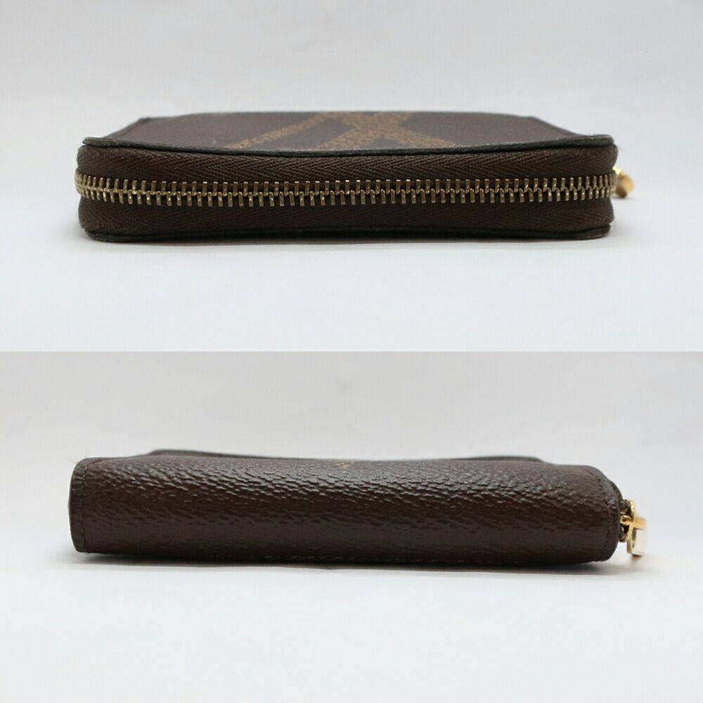 Louis Vuitton Monogram Giant Zippy Coin Purse Brown Card Case Gold — view 3