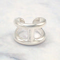 Hermes Osmose GM Actual Genus Ring 925 Sterling Silver Stamp