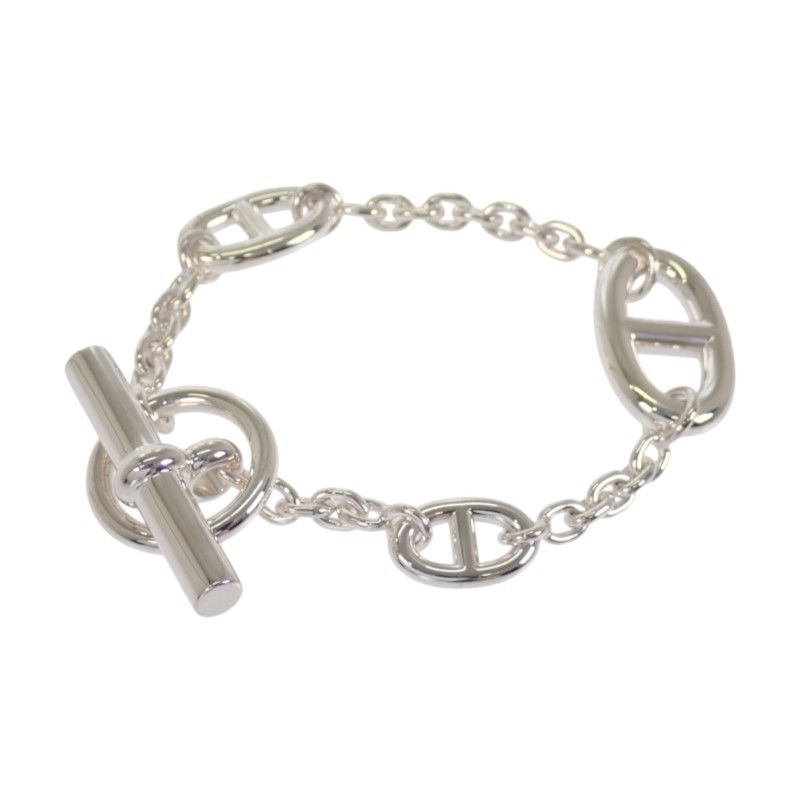 Hermes Farandole Stamp Bracelet 925 Sterling Silver