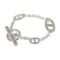 Hermes Farandole Stamp Bracelet 925 Sterling Silver