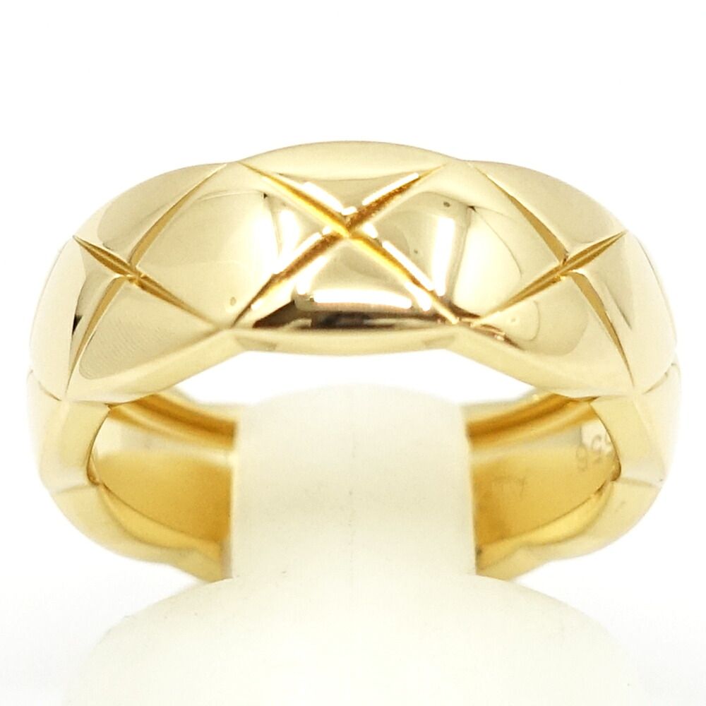 Chanel 18k Yellow Gold Coco Crush Ring Medium Model — view 4