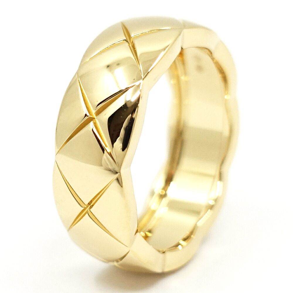 Chanel 18k Yellow Gold Coco Crush Ring Medium Model — view 2