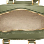 Loewe Repeat Anagram Amazona 12 Mini Chain Shoulder Bag 2-Way Green Gold Canvas — view 5