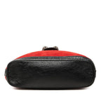 Gucci Dionysus Chain Shoulder Bag Red Black Suede Leather — view 3