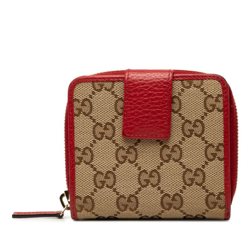 Gucci GG Canvas Bifold Wallet Beige