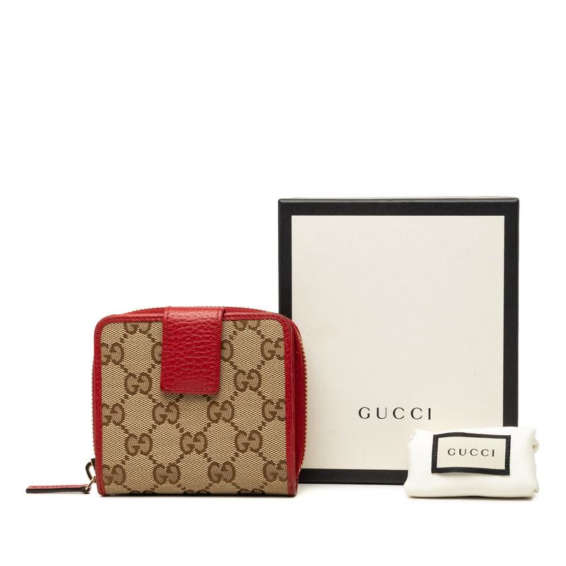 Gucci GG Canvas Bifold Wallet Beige — view 8
