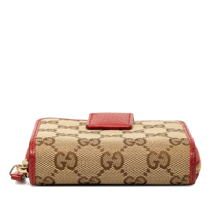 Gucci GG Canvas Bifold Wallet Beige — view 3
