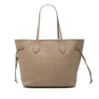 Louis Vuitton Monogram Empreinte Neverfull MM Tote Bag Tourterelle Greige
