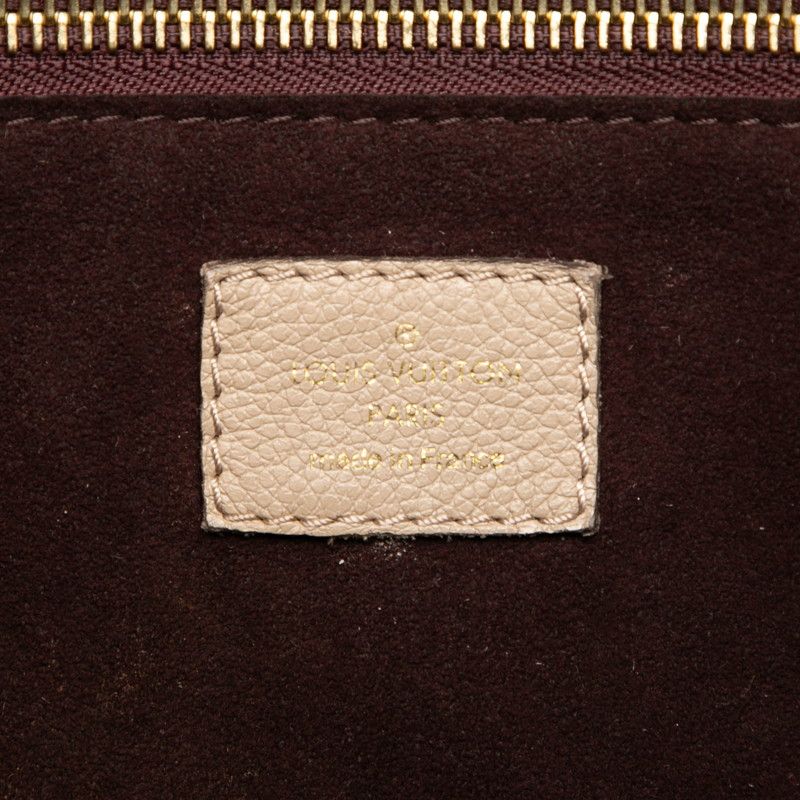 Louis Vuitton Monogram Empreinte Neverfull MM Tote Bag Tourterelle Greige — view 5