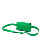 Bottega Veneta Maxi Intrecciato Cassette Belt Bag Green Leather — view 2