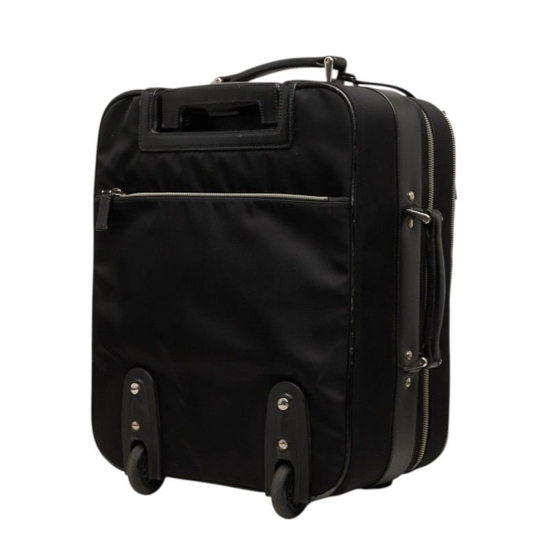 Prada Tessuto Travel Bag Suitcase Bag Black Nylon Leather — view 2
