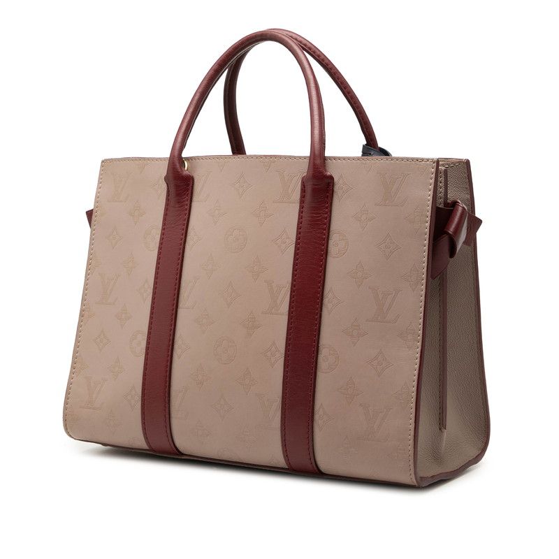 Louis Vuitton Monogram Very Tote MM Shoulder Bag 2-Way Mastic Raisin Beige — view 2