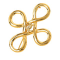 Chanel CC Logo Brooch Gold Plated