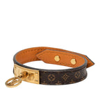 Louis Vuitton Bracelet Logomania Brown Leather — view 2